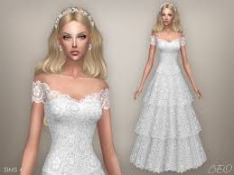 Beocreations Sims 4 Wedding Dress Sims 4 Dresses Sims 4 Clothing