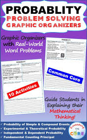Probability Word Problems With Graphic Organizer Probability Word Problems Word Problems Graphic Organizers
