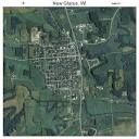 Aerial Photography Map of New Glarus, WI Wisconsin