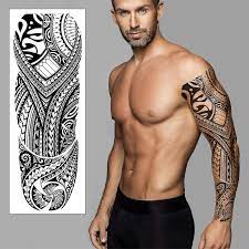 Dočasný prenos tetovacieho rukávu - celopažná vodotesná falošná tetovacia  nálepka na celé rameno pre mužov ženy - Podľa klamu tetovanie H | Fruugo SK