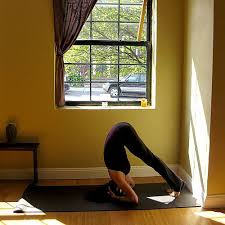 Bound L Headstand Against A Wall Headstand Yoga Yoga Sequences Headstand