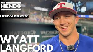 Wyatt Langford talks young baseball days, Texas Rangers outlook and current  Baseball mt Rushmore