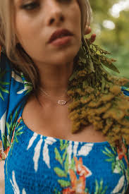 Kendra Scott Elisa Rose Gold Pendant Necklace in Rose Gold Drusy