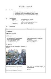 Pin On Lesson Plan In Filipino