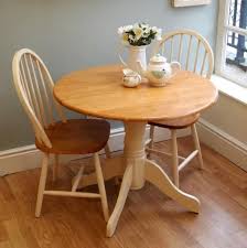 Country Cottage Drop Leaf Table With 2 Chairs Cream With Wood Surface Dining Tables Chairs Furnitu Country Kitchen Tables Cottage Table Country Kitchen