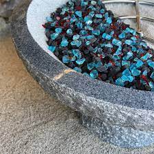 Mixing lava rock and fire glass, or layering them on top of each other in a fire pit's burner pan, are practical alternatives to using one or the other alone. 3 8 Inch 10 Pounds Fire Glass And Lava Rock Blend For Indoor And Outdoor Fire Pits Or Fireplaces 3 4 Inch Hawaiian Dusk Fire Glass Patio Lawn Garden Alfrayan Org Sa