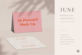 Modern Post Card Mockup Postcard Mockup Postcard Design Postcard