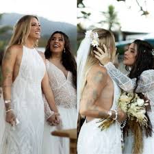 Lauana Prado abre álbum com fotos inéditas do casamento e celebra primeiro mês de união