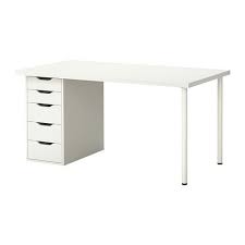 Linnmon Alex Black Brown White Table 150x75 Cm Ikea In 2021 Cheap Office Furniture Ikea Office Furniture