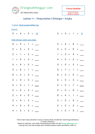 Belaajr anak kelas 5 sd, konsep bilangan/angka desimal, latihan kalimat . Contoh Soal Matematika Kelas 1 Sd Ktsp