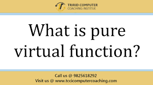 What Is Pure Virtual Function Tccicomputercoaching Com Learning Methods Pure Products Virtual