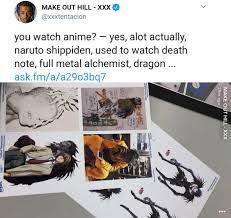 XXXTENTACION Death Note and more anime  https://myanimelist.net/profile/heroinfather : r/XXXTENTACION