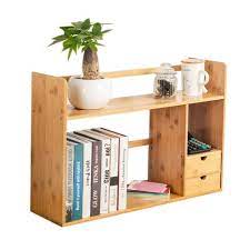 Classic shaker bookcase made from a solidclassic shaker bookcase made from a solid durable hardwood. Bamboo Small Bookshelf Office Desk Storage Shelves With Drawers Buy Bookcase Wooden Book Organizer Children Bookcase Product On Alibaba Com