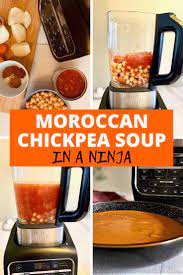 Moroccan Chickpea Soup Recipe Food Processor Recipes Soup Maker Recipes Blended Soup Recipes