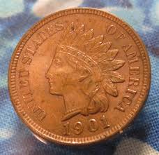 1901 One Cent - Indian Head Penny #I 13 - Sterling Collectibles