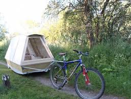 Minimalist Mobile Floating Micro Shelter You Can Tow By Bike Micro Camper Bike Camping Water Bed