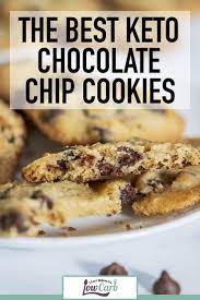 Best Keto Chocolate Chip Cookies Recipe Almond Flour And Gluten Free Recipe Low Carb Recipes Dessert Almond Meal Cookies Keto Chocolate Chip Cookies