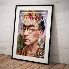 How To Be An Artist, Jerry Saltz as Frida Kahlo Poster by Joe Darrow