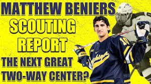 His name first popped onto the scene when he jumped to the united states national and what an assignment that was for beniers, who found himself riding shotgun next to jack hughes at evens. 2021 Nhl Draft Prospect Profile Matthew Beniers Is A Complete Center The Cannon