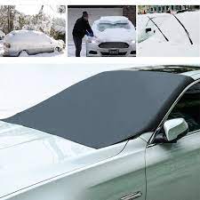 Quick installation & easy storage. Hot Sale Magnetic Edges Car Snow Cover Frost Car Windshield Snow Cover Frost Guard Protector Car Sun Shade Cover Waterproof Windshield Protector Car Truck Suv Wish