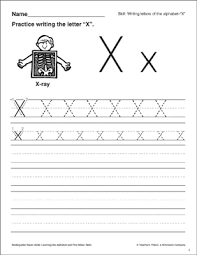 Introducing the letter x poses multiple . Letter X Letter Formation Practice Kindergarten Basic Skills Printable Skills Sheets