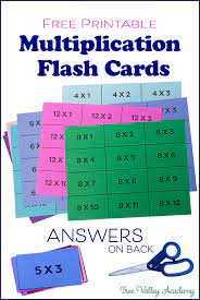 The multiplication flash cards below are free to print. Free Printable Multiplication Flash Cards 0 12 With Answers On The Back
