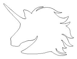Unicorn Head Pattern Coussin Hiboux Pochoir Licorne
