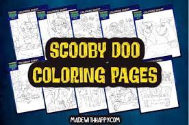 Scooby doo coloring pages for kids. Free Printable Scooby Doo Coloring Pages For Kids