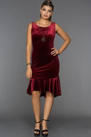 Bordo Midi Boy Kadife Elbise Abk232 Elbise Moda Stilleri The Dress
