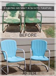Painting Wrought Iron Patio Furniture Painting Patio Furniture Metal Patio Chairs Vintage Patio Furniture
