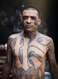 Picture of a member of the mara salvatrucha gang, presented before the press after his arrest in san salvador, 17 march 2005. The Gangs Of El Salvador Inside The Prison The Guards Are Too Afraid To Enter Gang Tattoos Gang Ms 13 Gang