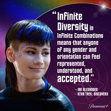 Thank you to Star Trek: Discovery's Ian Alexander for sharing what Infinite  Diversity in Infinite Combinations means to him.