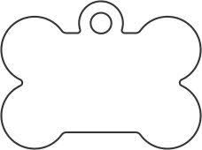 228x170 Dog Bone Outline For Cake Template Paw Patrol Party Dog Template Dog Themed Parties Dog Collar Tags