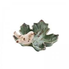 Yesil Seramik Kuslu Yaprak Kase Evdebir Ev Home Dekorasyon Dekoratif Dekor Decor Decorative Decoration Yesil Seramik Kus Yapr Yaprak Sanatsal Yesil