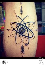 Atomic Tattoo Google Search Tatuagem De Atomo Tatuagem De Bussola Tatuagem Quimica