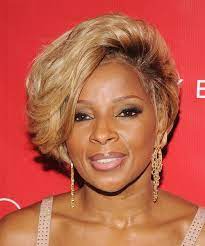 Mary J Blige Short Straight Golden Blonde Hairstyle With Side Swept Bangs Womens Hairstyles Golden Blonde Hair Color Hair Styles