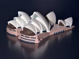 Sydney Opera House 3d Printed Model 3dprintedarchitecture 3dprintingprojects 3d Printing Service 3d Printing 3d Printing Art