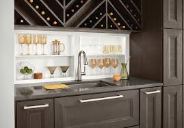 wet bar & wine storage by kraftmaid