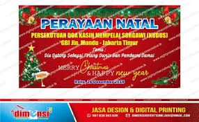 Baliho baksos natal pesanan dari ynci manado ukuran 2,5x1 meter dan 3x2 meter. Contoh Baliho Perayaan Natal Desain Spanduk Keren Cute766