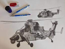 Now let's add a few details that will make our sketch look like a real helicopter. Realistic Helicopters Pencil Drawing Helicopter Drawing 3d Drawings Realistic 3d Drawings