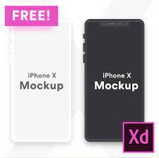 Download Iphone X Minimal Clay Mockup For Adobe Xd Freebie Supply