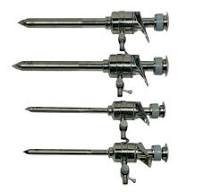 Laparoscopic Trocar Cannula Pyramidal Tip 5mm 10mm 7mm 12mm 110mm Instrument Set