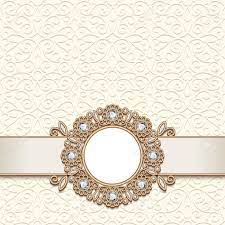 Wedding invitation and menu template with beautiful leaves. Vintage Gold Jewelry Background Antique Jewellery Frame With Royalty Free Cliparts Vectors And Stock Illustration Image 85121600
