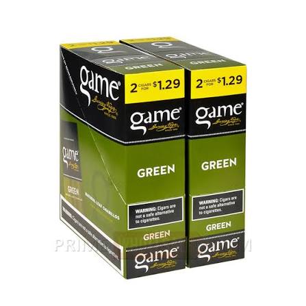 game cigarillos green