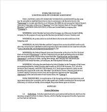 Simple Llc Operating Agreement Template 11 Operating Agreement Template For A Secure Company Management Operating Agree Agreement Templates Passport Online