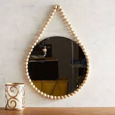 Beaded 19 5 Round Mirror Mobilya Boncuk Dekorasyon
