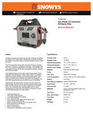 Maybe you would like to learn more about one of these? Hot Water On Demand H2oasis Elite Manualzz