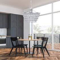 In the dining room, your primary goals are to enhance room light while keeping glare out of diners' eyes. Hanging Lights For Dining Room Wayfair