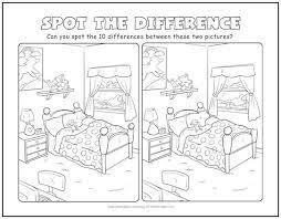 You will need to use a colour printer to play the game properly and we recommend printing it landscape. Kids Bedroom Spot The Difference Picture Puzzle Print It Free