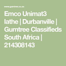 Emco Unimat3 Lathe Durbanville Gumtree Classifieds South Africa 214308143 Power Tools Power Construction Jobs